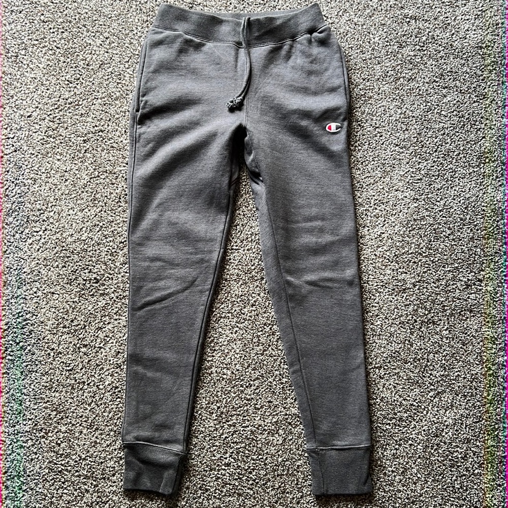 Mens Grey Champion SweatPant Joggers (Size Small-S) Reverse Weave